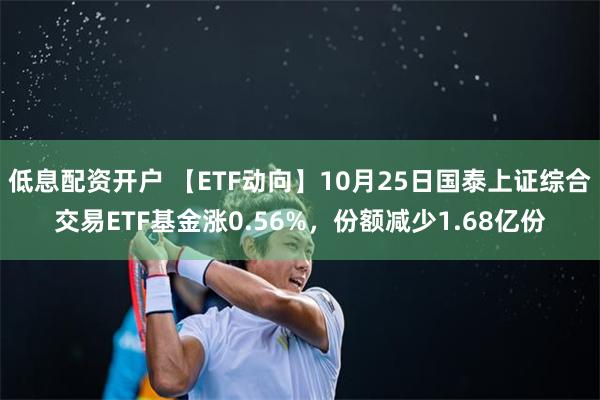 低息配资开户 【ETF动向】10月25日国泰上证综合交易ETF基金涨0.56%，份额减少1.68亿份